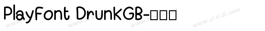 PlayFont DrunkGB字体转换